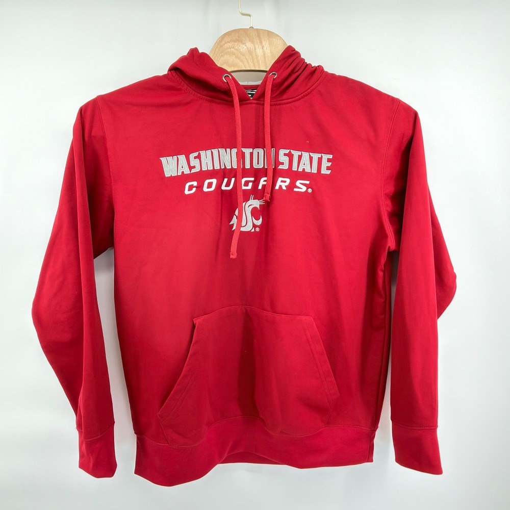 Stadium Athletics Washington State Cougars Hoodie Mens XL Red Performance Fleece